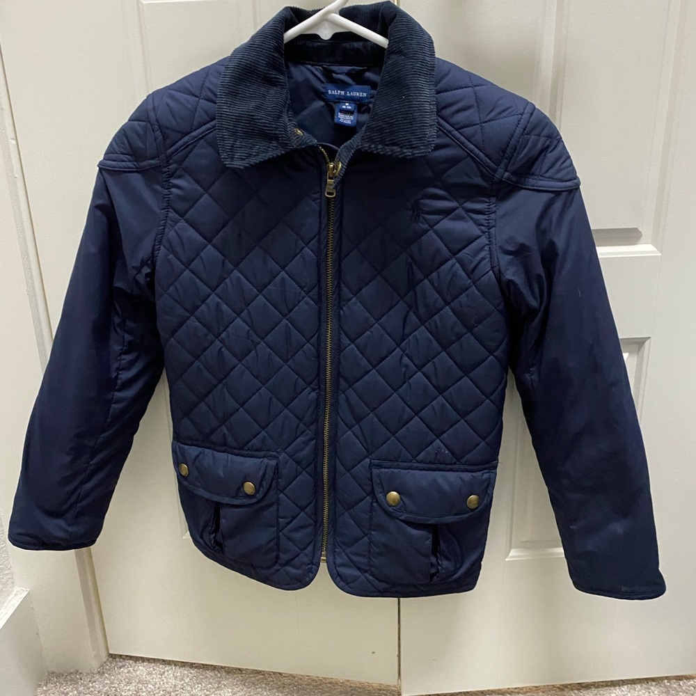 Ralph Lauren girls quilted jacket coat medium 8-10